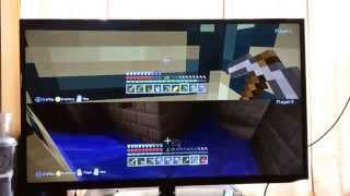 Minecraft Xbox 360 edition part 6 of 2 player splitscreen