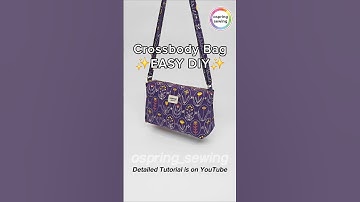 [DIY] Easy & Quick Crossbody Bag 🌟