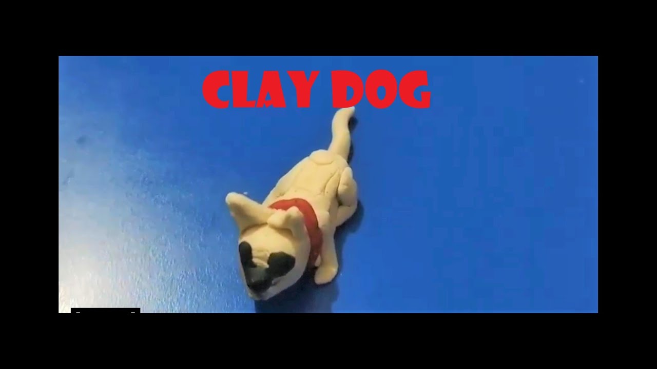 Clay Dog//How to make a clay dog!!White clay dog YouTube