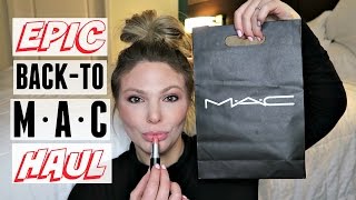 HUGE Back to MAC Haul + Try-On Lipstick Swatches