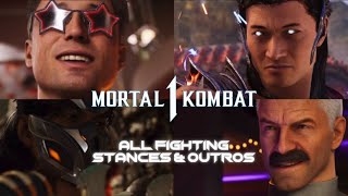 Mortal Kombat 1 - All Fighting Stance & Victory Poses 4K60Fps