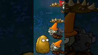 Tall - nut vs conehead zombies - plants vs zombies #shorts