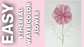 (624) EASY Ethereal Watercolor Flower @GinaDeLuca