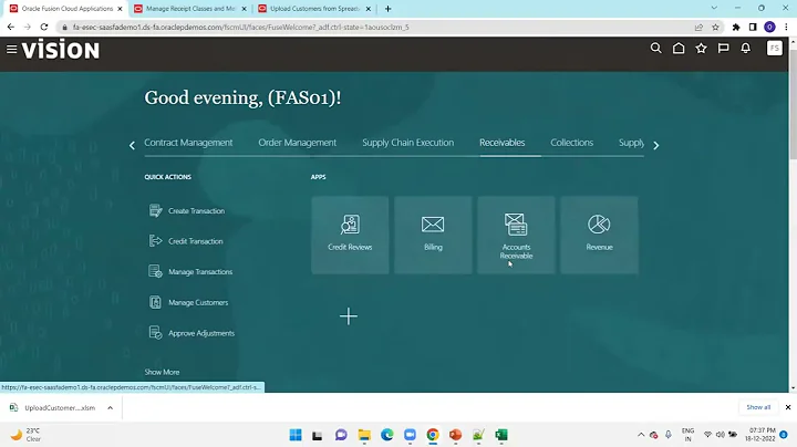 Oracle Cloud ERP - Customer Import Using : Simplified SpreadSheet Approach - FBDI