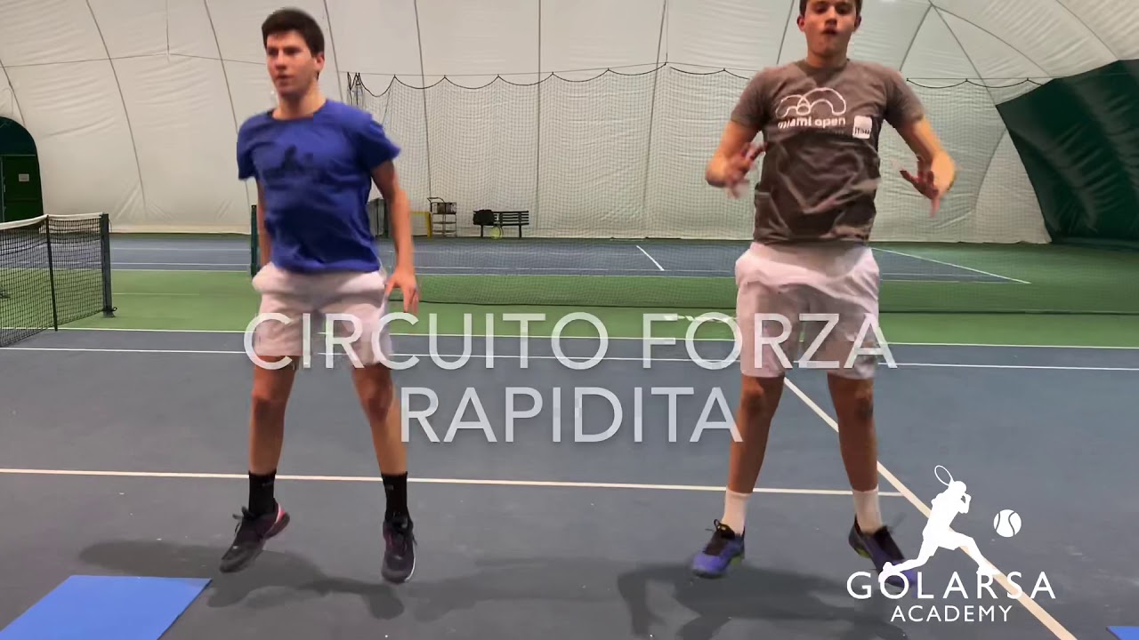 Circuito forza e rapidità per il tennis