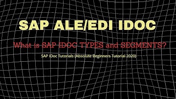 SAP EDI IDOC TYPES| IDOC SEGMENTS| Step by Step Guide(Part 1!!)