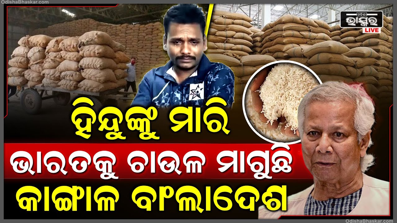 ହିନ୍ଦୁଙ୍କୁ ମାରି ଶେଷରେ ଭାରତ ଆଗରେ ହାତ ପତାଇ ଚାଉଳ ମାଗୁଛି ବାଂଲାଦେଶ ସରକାର Begging for rice with open hands