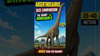 Argentinosaurus Size Comparison 🦖 The Giant Dinosaur! #shorts