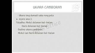 UKARA LAMBA & UKARA CAMBORAN