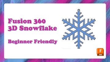 Fusion 360 Snowflake Ornament Tutorial | Easy Christmas 3D Print Design Step-by-Step