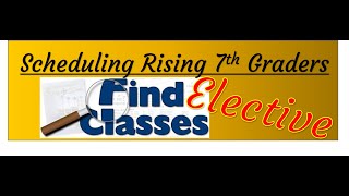 Scheduling for Rising 7th Graders