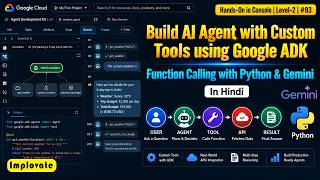 93 | Build AI Agent with Custom Tools using Google ADK | Function Calling with Python & Gemini