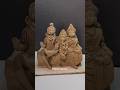 shiv parvati ji ganesh ji murti make at 🏠#sorts #art #viralshort