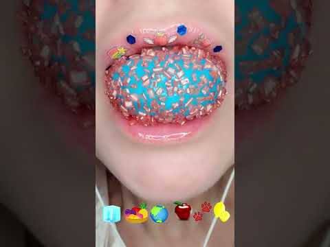 ASMR Trolli Gummy Planet 🌍 #asmr #mukbang #food