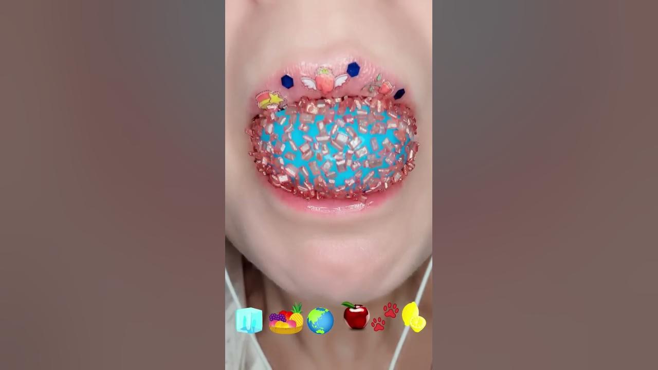 ASMR Trolli Gummy Planet 🌍 #asmr #mukbang #food