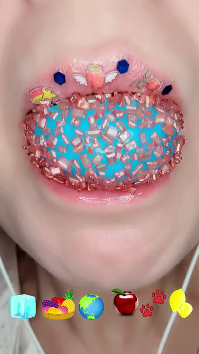 ASMR Trolli Gummy Planet 🌍 #asmr #mukbang #food