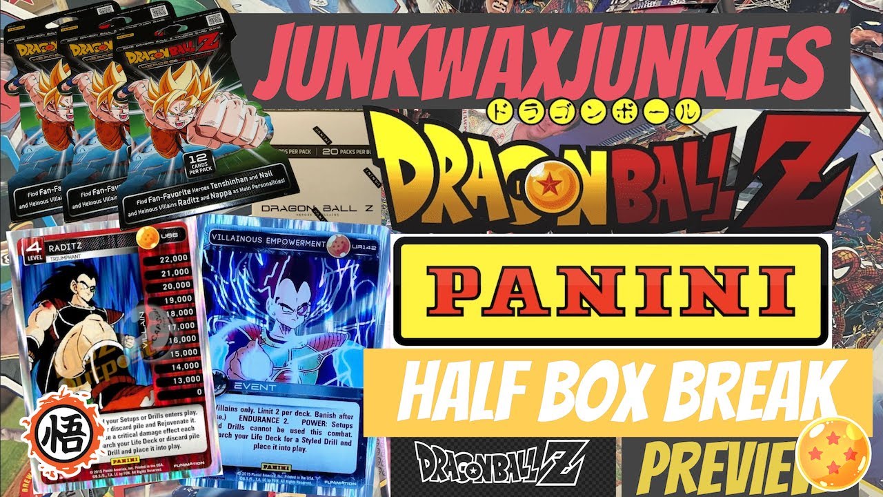 Dragon Ball Z Panini 2015 Heroes & Villains 1/2 box break Rare