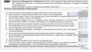 Form 990 Part 7: Tax Compliance and Governance News