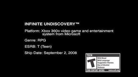 Infinite Undiscovery E3 2008 Trailer