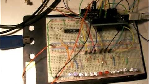 14 led PWM knight rider effect with arduino and ATtiny2313