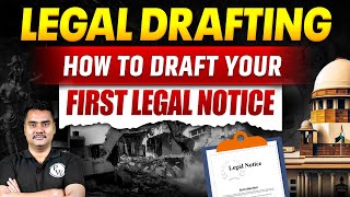How To Draft Your First Legal Notice | Legal Drafting | Judiciary By PW How To Draft Your First Legal Notice | Legal Drafting | Judiciary By PW