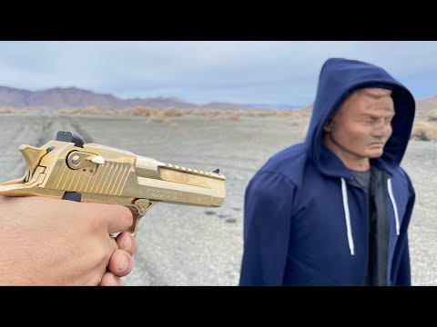 50cal Desert Eagle vs Armored hoodie