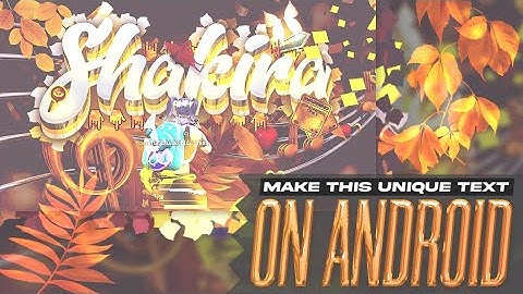 Make This Dope Thumbnail Text On Android 3d Text For BGMI/PUBG Thumbnails ✨✨