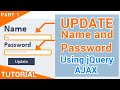 Update Name , password and Profile picture using jQuery AJAX PHP and Mysqli | Part 01