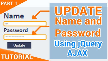 Update Name , password  and Profile picture using jQuery AJAX PHP and Mysqli | Part 01