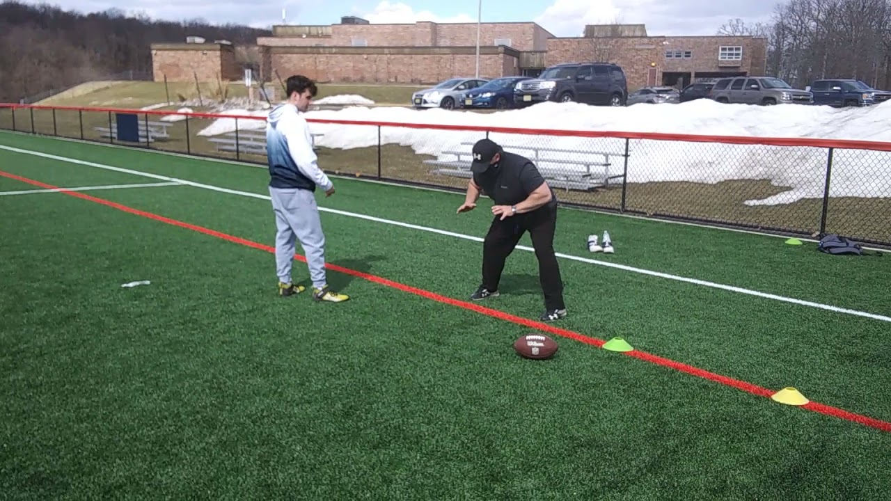 Linebacker Drill 2120 OLB Man Coverage vs TE YouTube