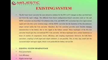 A POWER QUALITY IMPROVED EV CHARGER WITH BRIDGELESS CUK CONVERTER