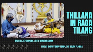 Tilang Thillana on the Veena | Live at Shiva Vishnu Temple of South Florida Nov'21