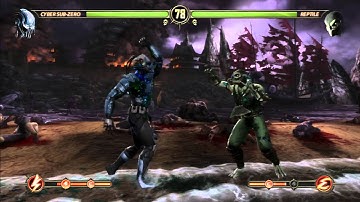 Mortal Kombat 9: Cyber Subzero vs Reptile