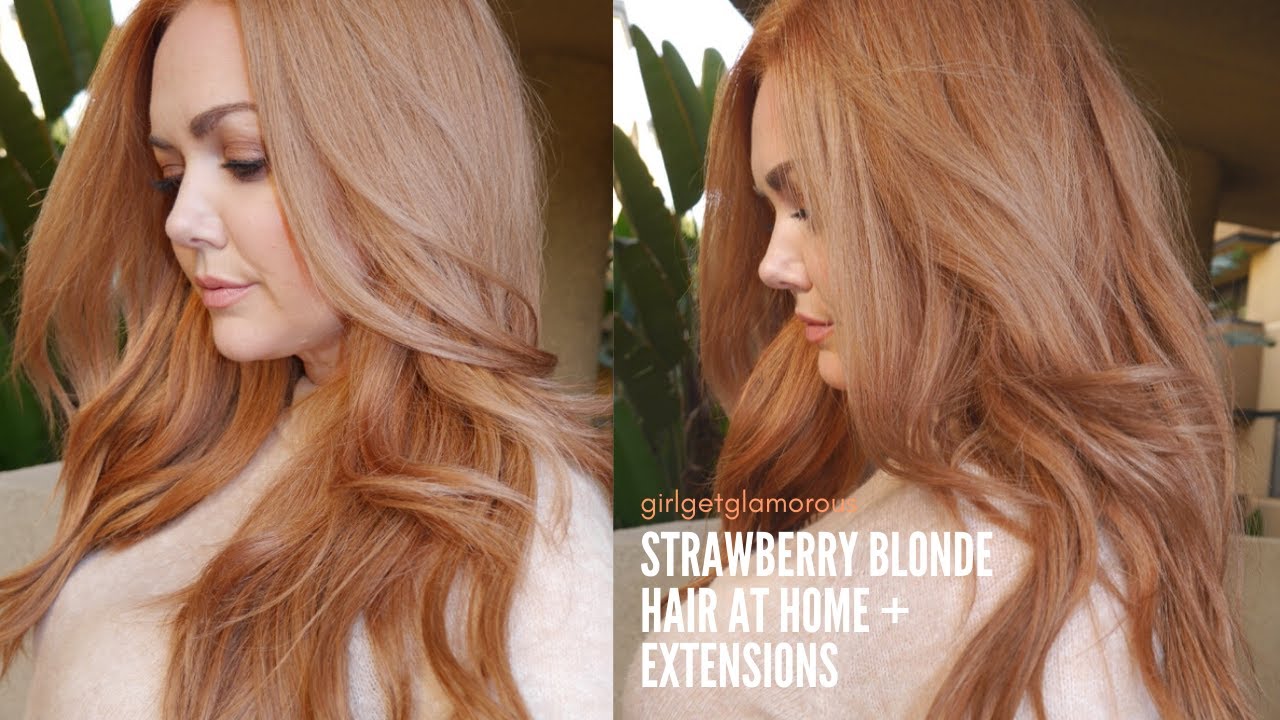 Natural strawberry blonde hair