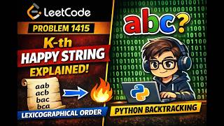 LEETCODE 1415. K-th Lexicographical Happy String in Python  #coding #dailychallenge
