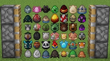 all x999 NEW Spawn Eggs minecraft combined