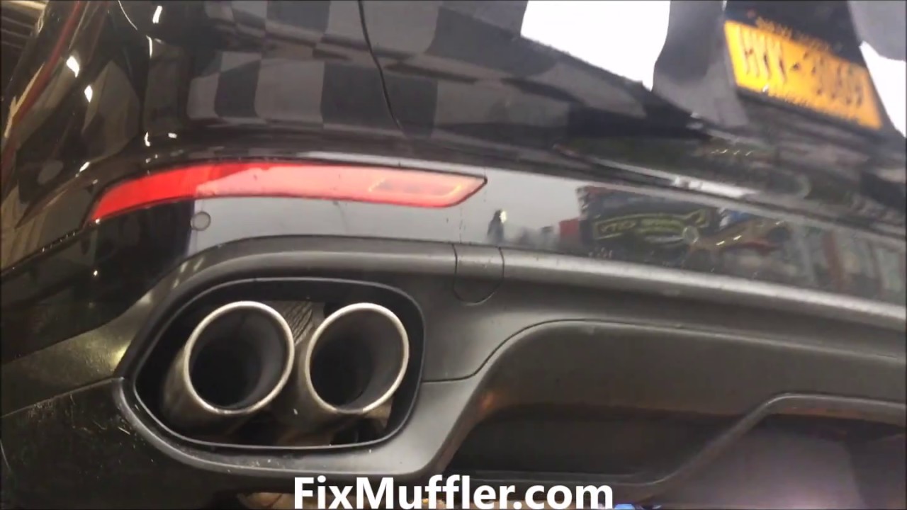 Porsche Cayenne muffler delete - YouTube
