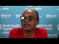 World Economic Forum and World Health Organisation: Covid-19 in Africa  media briefing