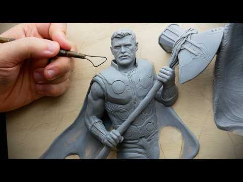 Sculpting Thor and Loki - 'Avengers: Doomsday' Poster Part 2