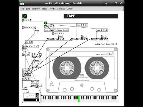 Pure Data live patch: moving on tape delay