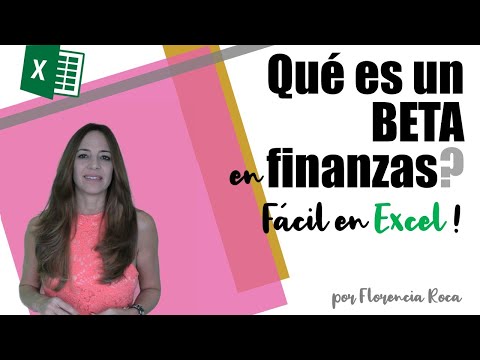 💖Qué es un BETA en finanzas? Fácil y en Excel 🟨