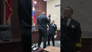New 7'3'' KEMAH POLICE OFFICER SWORN IN WANTS TO BE KNOWN FOR MORE THAN HIS HIGHT  #cops #police