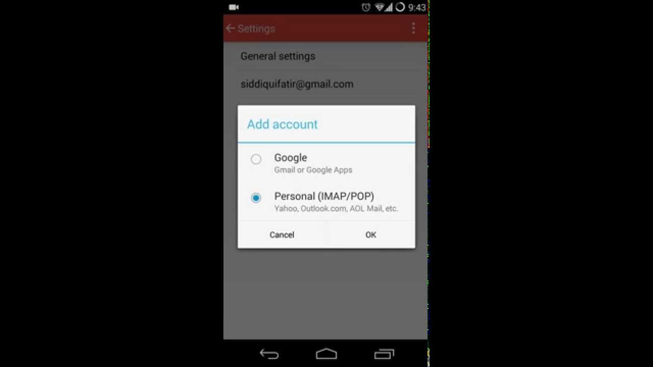 using gmail app for office 365