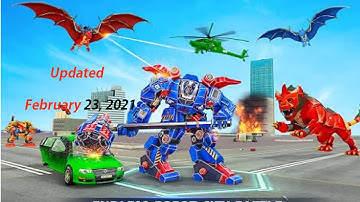 Lion Robot Car Game 2021 – Flying Bat Robot Games #1 | Best Android Gameplay