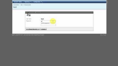 Change account password