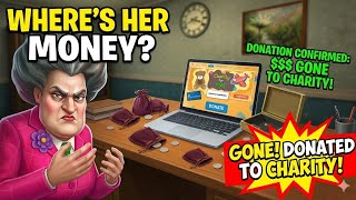 I Donated MISS T’S Entire Life Savings to Charity! 😱 (Scary Teacher 3D) screenshot 3