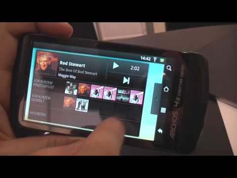 Archos 43 4.3inch Internet Tablet with Android 2.2 hands-on at IFA 2010