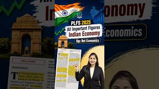 PLFS Survey Report 2025 | Ugc Net Economics Indian Economy | By Dr. Simranjit Kaur Mam
