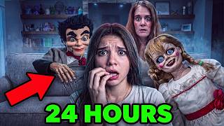 We Spent 24 Hours With Slappy And Annabelle....The World's Most Haunted Dolls!