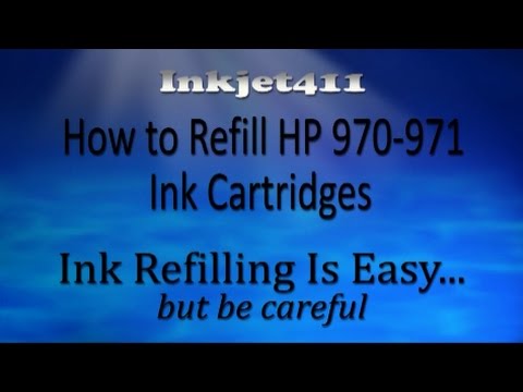 How to Refill HP 970, 971 Ink Cartridges – HP Officejet Pro X Printer